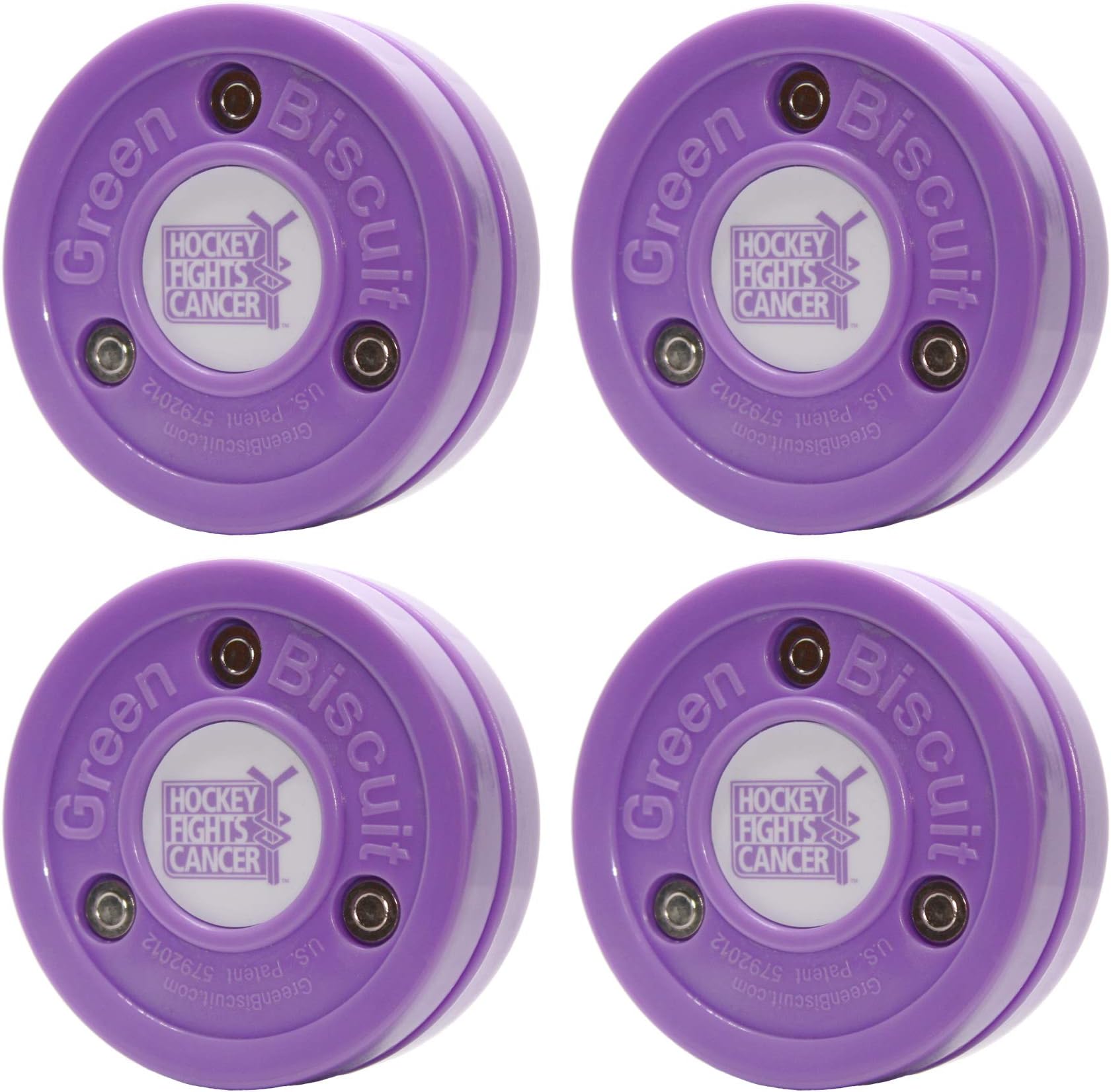 Green BiscuitOriginal NHL Hockey Fights Cancer 4 Pack Passers
