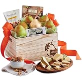 Harry &amp; David Classic Signature Gift Basket, Pears, Savory Snacks | Fruit and Nut Gift Basket with Pears, White Cheddar Cheese, Mixed Nuts, Crackers, Gift for Any Occasion, Family, Friends