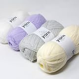 Korbond Baby Yarn Lilac 2 x 100g Double Knit Acrylic Wool DK view 2