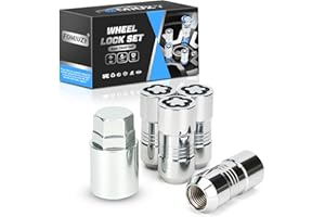 FOMIUZY Wheel Lock Lug Nut Set M14 x 1.5 Anti Theft Fit Chevy Silverado Tahoe Suburban Avalanche Cadillac Escalade GMC Sierra Yukon XL Canyon Acadia Tesla 3 Y X S Ford Excursion &More Replace 24210