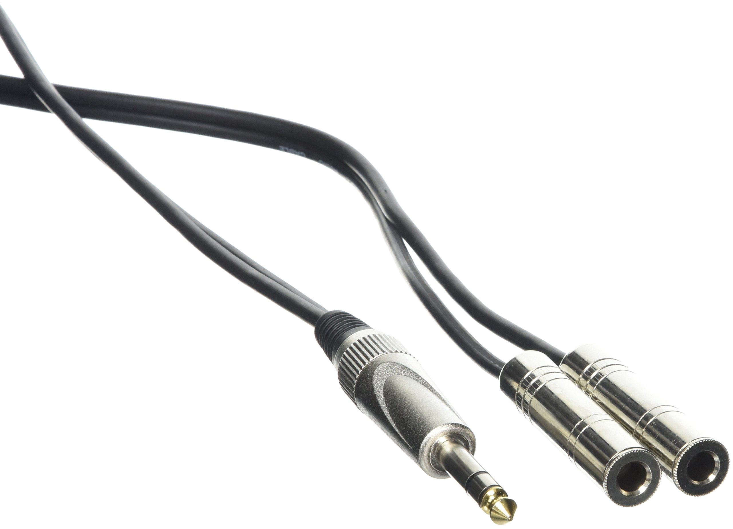 Stagg SYC3/PS2JE Pro-Series 3m Stereo Jack to 2 Jack Female Plugs Y Cable - Black