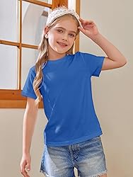 Girls Short Sleeve T Shirts Kids Summer Tops