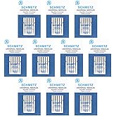 SCHMETZ Universal Sewing Machine Needles - Size 70/10, 5-Needle Cards, Pack of 10
