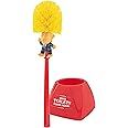 Fairly Odd Novelties Donald Trump Toilet Bowl Brush W/ Holder - Makes Perfect White Elephant Novelty Gag Political Gift Make 