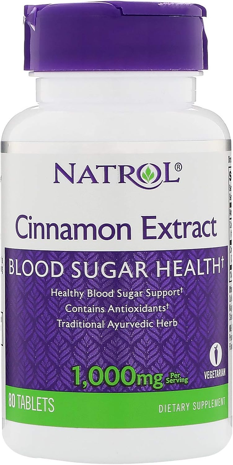 Natrol Cinnamon Chromium Biotin Tablets, 60 Count: Health & Personal Care