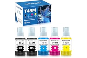 Yongairuink Compatible T49M Sublimation Ink Replacement for T49M1 T49M2 T49M3 T49M4 Autofill for SureColor F170 F570 Sublimat