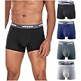 wirarpa Men's Underwear Micro Modal Trunks Soft Microfiber Boxer Briefs 4 Pack