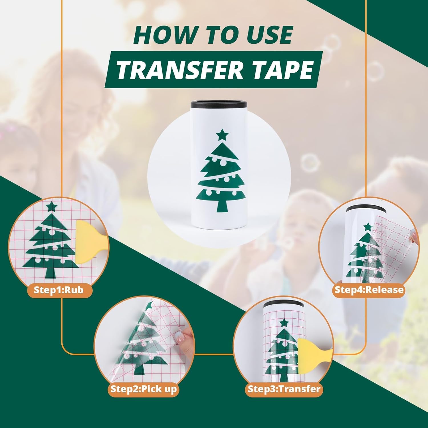 HTVRONT Transfer Tape for Vinyl -12