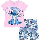 Disney T-Shirt and Bike Shorts Outfit Set Infant to Big Kid Sizes (12 Months - 14-16)