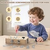 Vanplay Montessori Screwdriver Board Set with Lock and Key for Kids 3 4 5 view 2