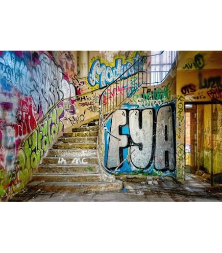 Graffiti-Wandkulisse Für Fotoshootings – 3 X 2 M, Vinyl, Nicht Reflektierend, Für Studio, Party, Hochzeit