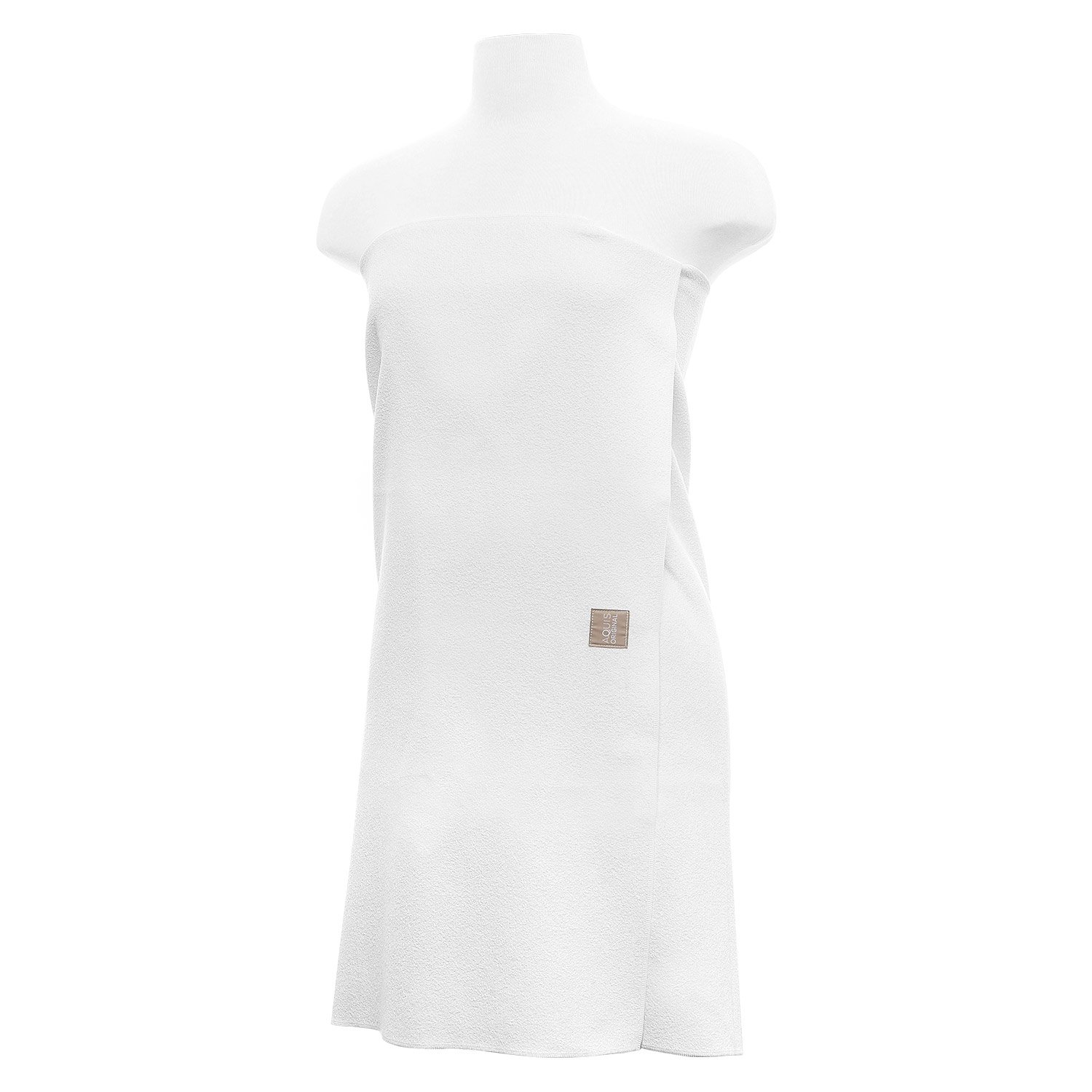 Aquis - Original Lisse (Smooth Fabric) Body Towel, Ultra Absorbent & Fast Drying Microfiber Towel, White (29 x 55 Inches) : Hair Drying Towels : Beauty