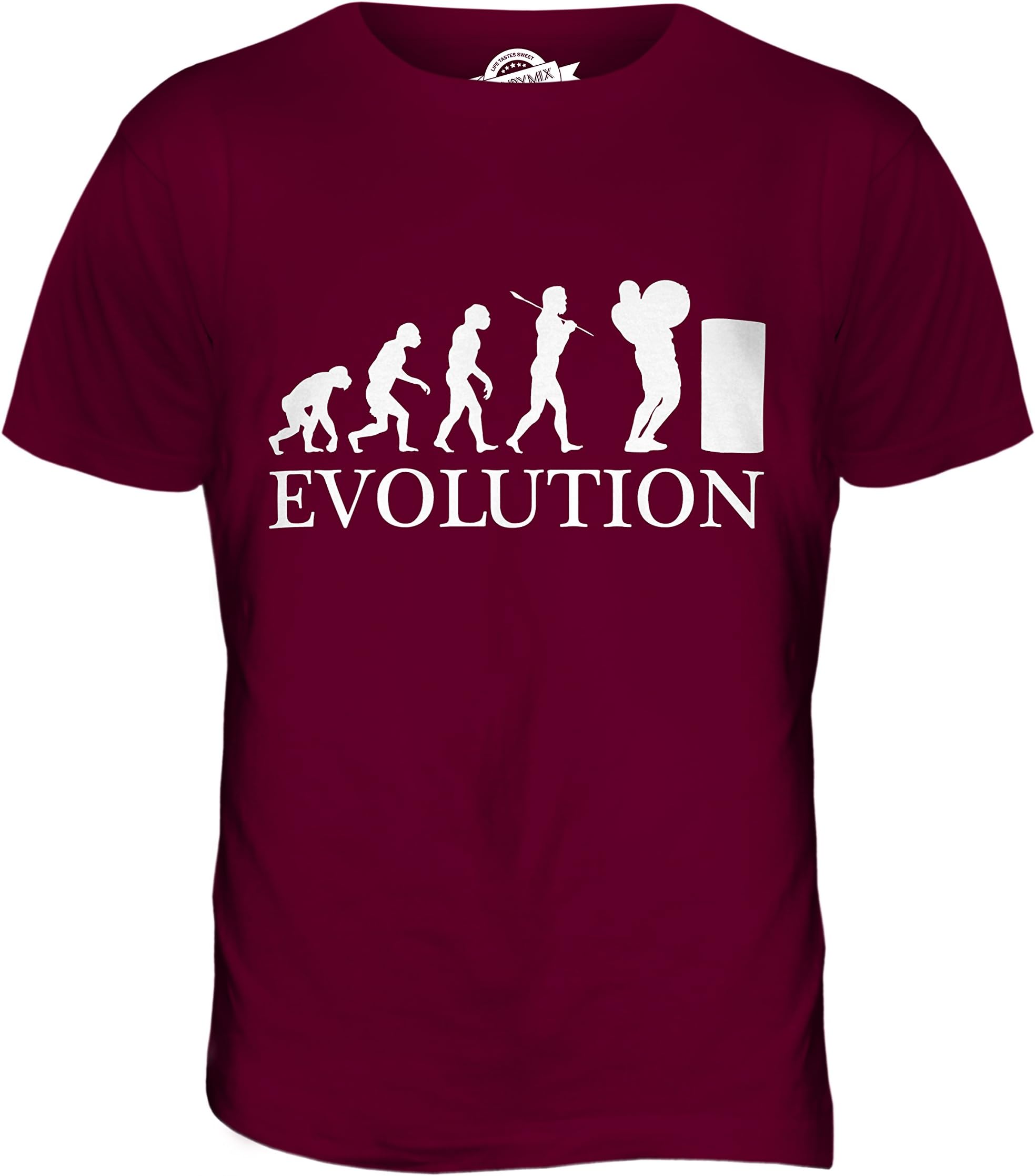 Candymix - Atlas Stones Evolution of Man - Mens T Shirt Top T-Shirt