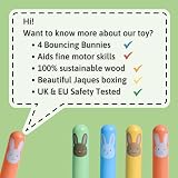 Jaques of London Bunny Pop Up Toy Wooden Educational Toy for 12 Months+ view 5