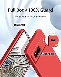 Dssairo 3 in 1 for Google Pixel 7 Case, with 2 Pack