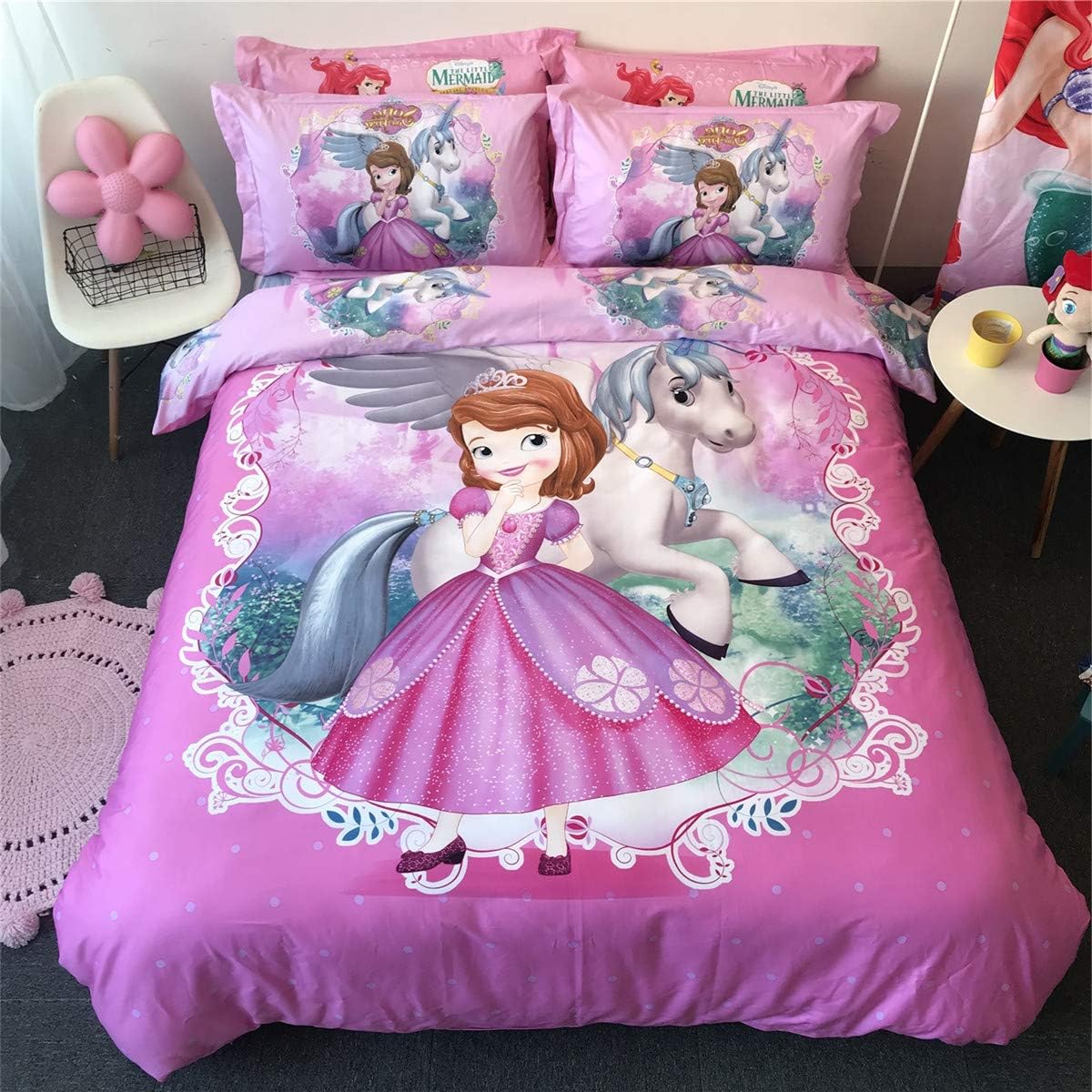 unicorn princess bedding