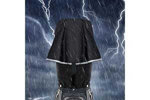 LZFAN Golf Bag Rain Cover, Golf Club Protector, Waterproof Rain and Dust Covers, Easy Access Golf Bag Rain Hood/Cover, Anti UV,Anti-Static,All Weather Protection, Garage Storage