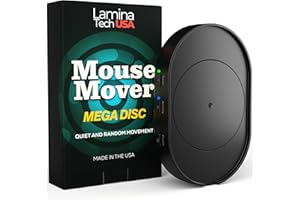Undetectable Mouse Mover Jiggler, Adjustable Activity, Optional Shut-Off Timer, Random Movement Engine, No Software, Quiet & Undetectable Operation, USA Company (Single Disc)