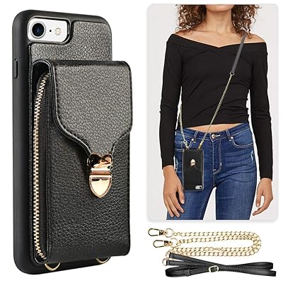 JLFCH iPhone 8/7 Zipper Wallet Case with Card Slot Kuwait Ubuy