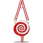 Candy Purse for Women Beaded Candy Cane Lollipop Crossbody Shoulder Bag Candy Costume Outfits Christmas Accessories Gifts
