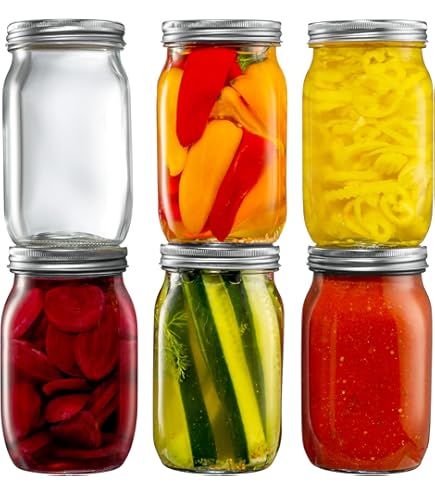 1 Gallon Extra Large Mason Jar Glass Jar Wide Mouth with Airtight Foam