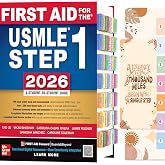 Index Tabs for First Aid USMLE Step 1 2026, 36th Edition, Color-Coded Laminated Tabs with Page Numbers, Alignment Card (Book not Included)