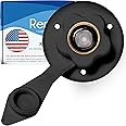 Renator RV Water Inlet Connection. RV City Water Inlet with Check Valve. Inlet Hose Connector. Hose Flange Hookup for Camper (Black).