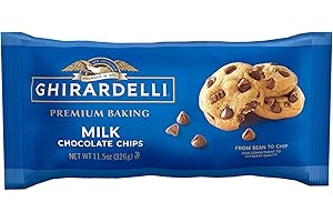GHIRARDELLI Milk Chocolate Premium Baking Chips, Chocolate Chips for Baking, 11.5 OZ Bag