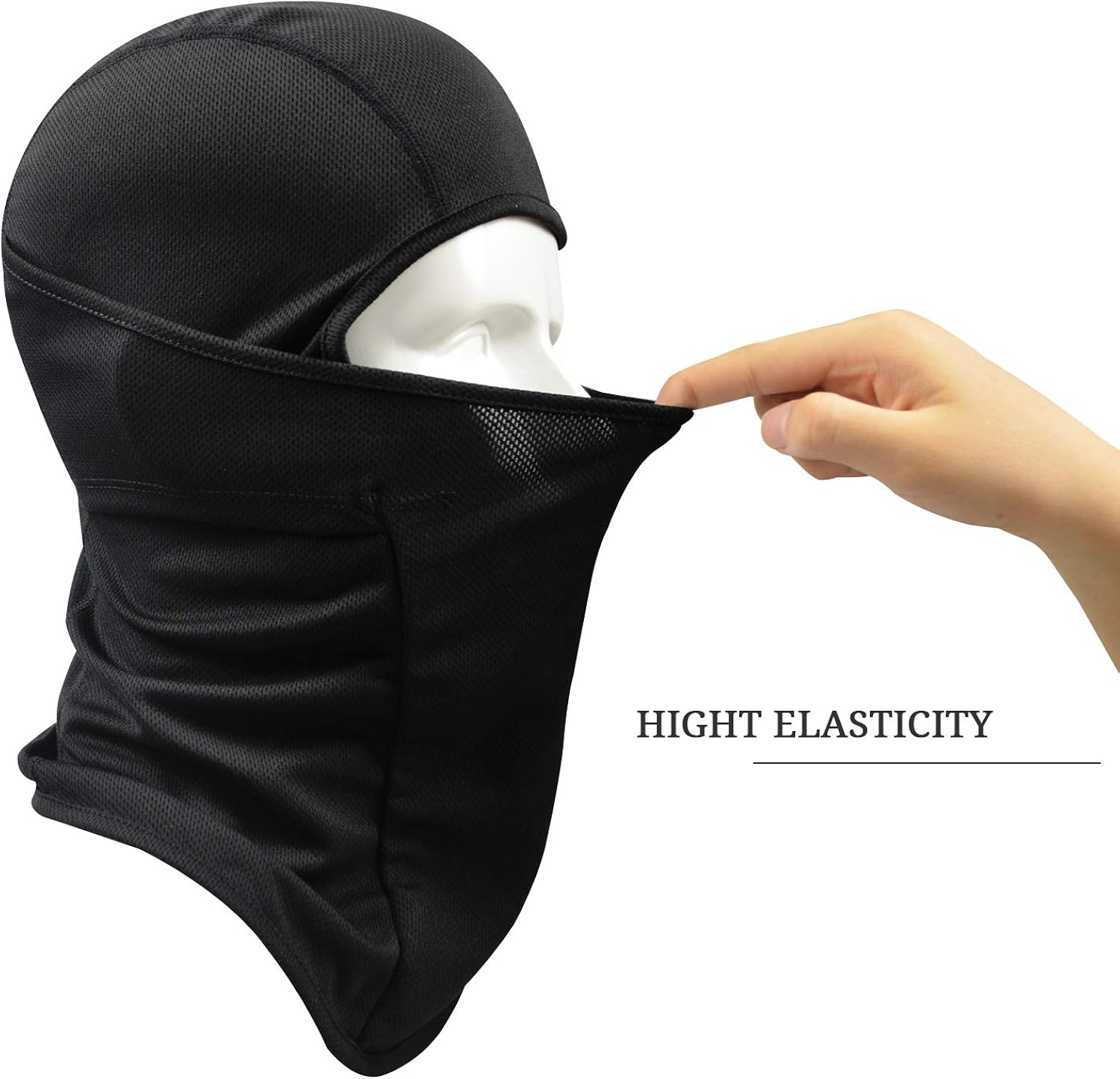 Your Choice Balaclava Face Mask for Summer Hot Weather Cycling Motorcycle Black: Clothing