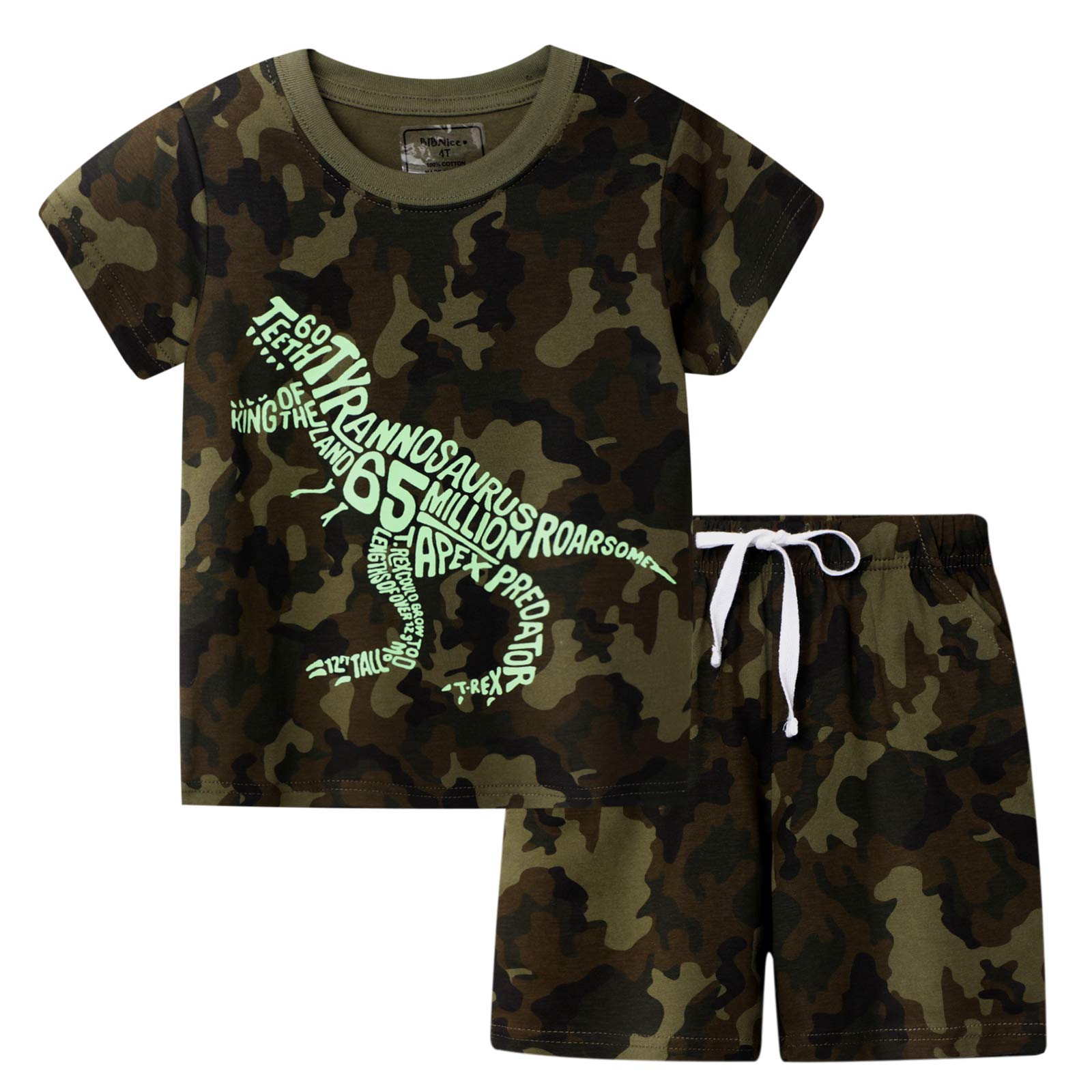 Photo 1 of BIBNice Toddler Boy Clothes Kids Summer Cotton Outfits Little Boys Clothing Sets Camouflage Size 3T