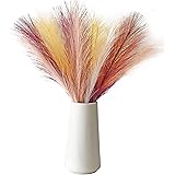 Mandy's 20pcs Colorful Silk Pampas Grass Artificial Flowers 17" for Home Kitchen Wedding Decorations Wedding Floral Arrangeme