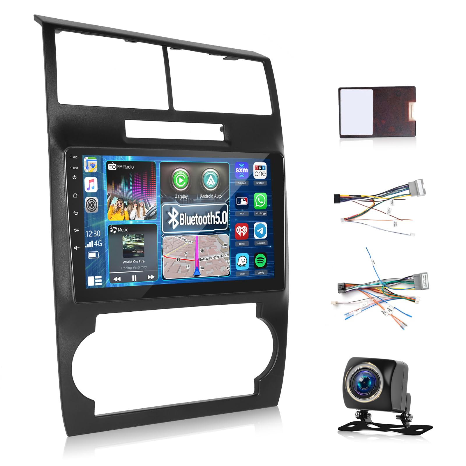 View 1 of [4+64G] for Dodge Charger and for Dodge Magnum 2005-2007 Upgrade Radio: 9 inch IPS Touchscreen Android 15 Carplay Stereo - Wireless Android Auto, Custom Homepage, 5G/WiFi, DSP/EQ + Backup Camera