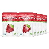 Nature’s Turn Freeze-Dried Strawberry Crisps – Healthy, Gluten-Free, Crispy & Delicious, Plant-Based Snack, Ideal for Cereal, Smoothies, School Lunches, & On-the-Go, Bags of 12 (0.53 oz Each)
