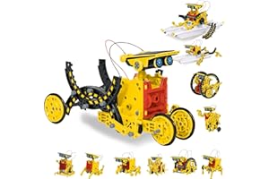COBFDHA Solar Robot Toys for Kids Ages 8-12, 12-in-1 STEM Projects Science Kits for 8-13 9 10 11 Year Old Teen Boys Girls, 190Pcs DIY Building Experiment Education Sets, Christmas Birthday Gifts Ideas.