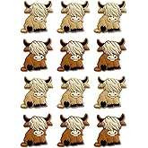 HIZEMLK 12PCS Cattle Silicone Beads, Yak Shape Silicone Focal Beads, Loose Beads Bulk for Pens Keychain Necklace Bracelet Lanyard Jewelry Making DIY Handicrafts…