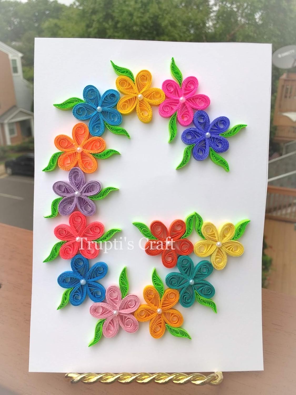 Amazon Com Paper Quilling Monogram G Wall Frame Wall Hanging Home Decor Gift Children Room Decor Monogram Paper Quilling Gift Handmade