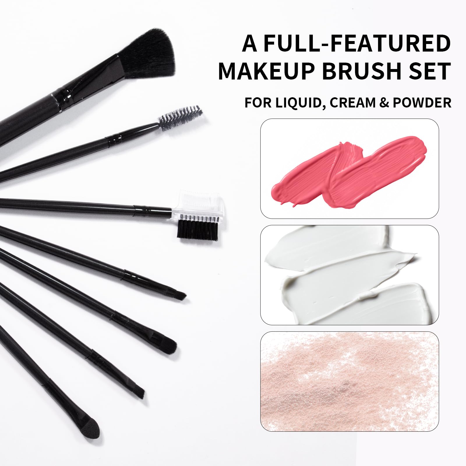 YBUETE Makeup Set Full Kit for Girls Teens Women, Makeup Present Set, Includes Eyeshadow, Foundation, counter stick, Powder, Eyebrow Pencil, Eyeliner, Brushes, Lip Gloss, Sponge, Cosmetic Bag