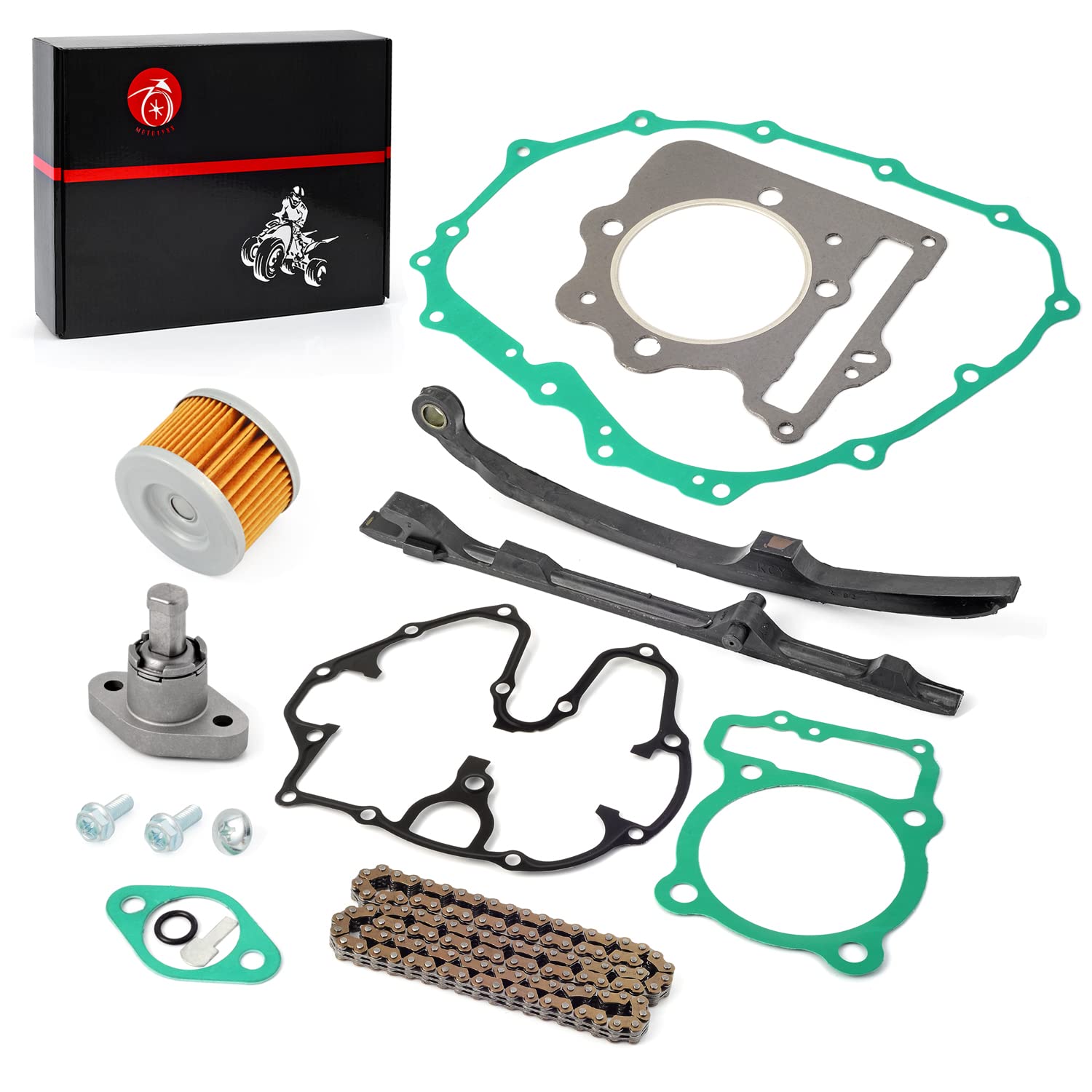 Photo 1 of Cam Timing Chain & Guides & Tensioner & Gasket 1996-2014 For HONDA 400EX 400X TRX400EX TRX400X XR400 R 14620-KCY-670 14511-KCY-670