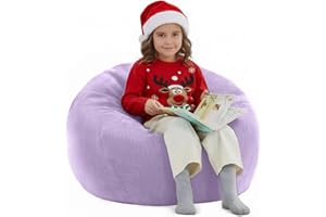 Nobildonna Bean Bag Chair Cover (No Filler) for Kids and Adults,Beanbag Stuffed Animal Storage Without Filling Plush Toys Holder and Organizer Soft Premium Corduroy 200L