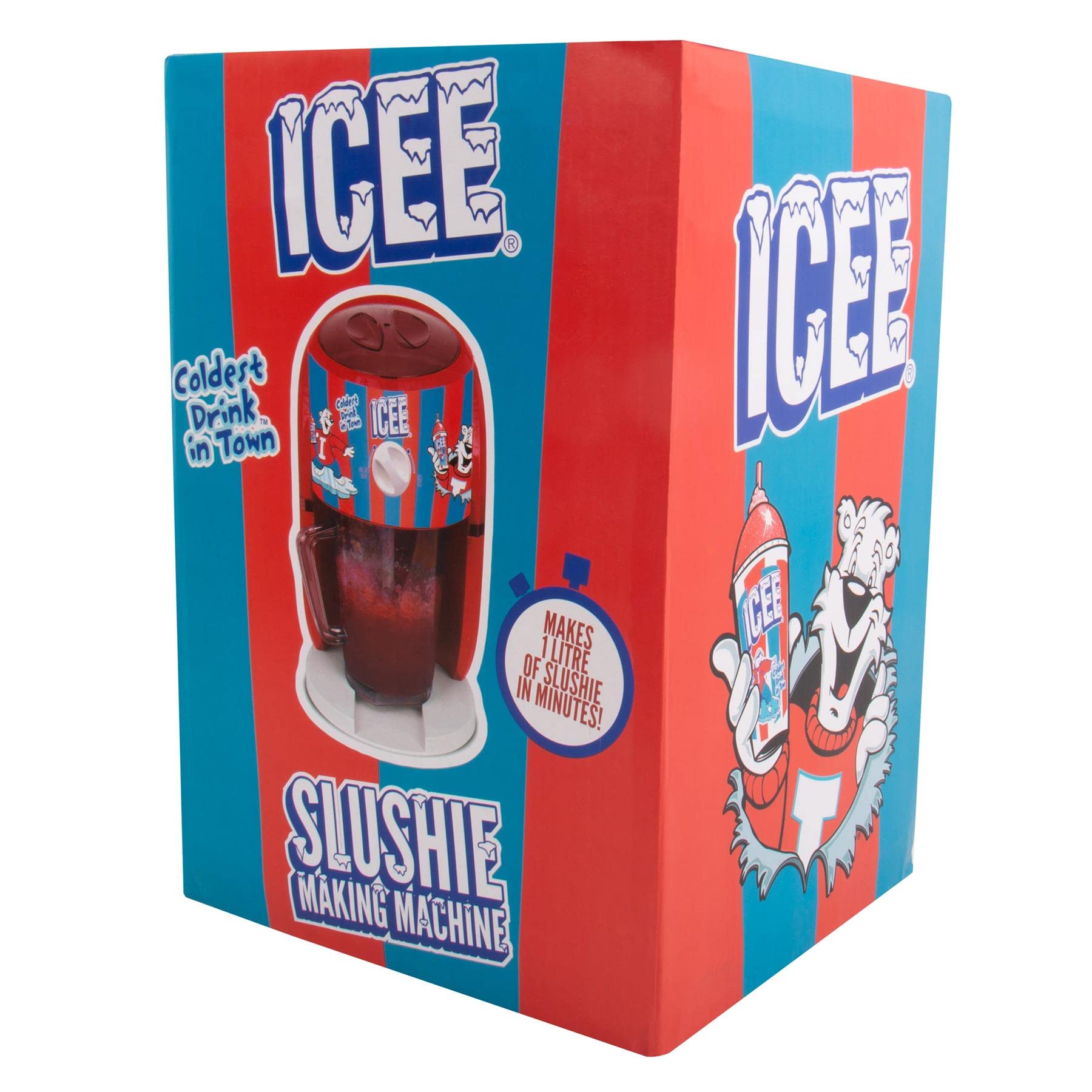 ICEE Snow Cone Machine – Officially Licensed Ice Shaver & Slushie Maker, Frozen Drink Maker for Kids & Adults, Homemade Slushies, Party & Summer Treats, Countertop Appliance