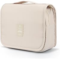 Mossio Hanging Toiletry Bag - Large Cosmetic Makeup Travel Organizer for Men & Women with Sturdy Hook