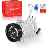 PHOBOOS A/C Compressor with Clutch Compatible with Volkswagen &amp; Audi | for VW Jetta 2005-2014, Passat 2012-2014, Golf Beetle Cabrio R32 Rabbit &amp; Audi TT RS Quattro 2012-2013, 1.9L 2.0L 2.5L 3.2L.