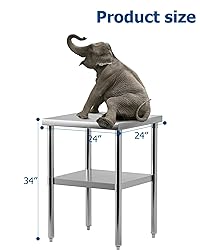 EcoExplorer Heavy Duty Stainless Steel Table for