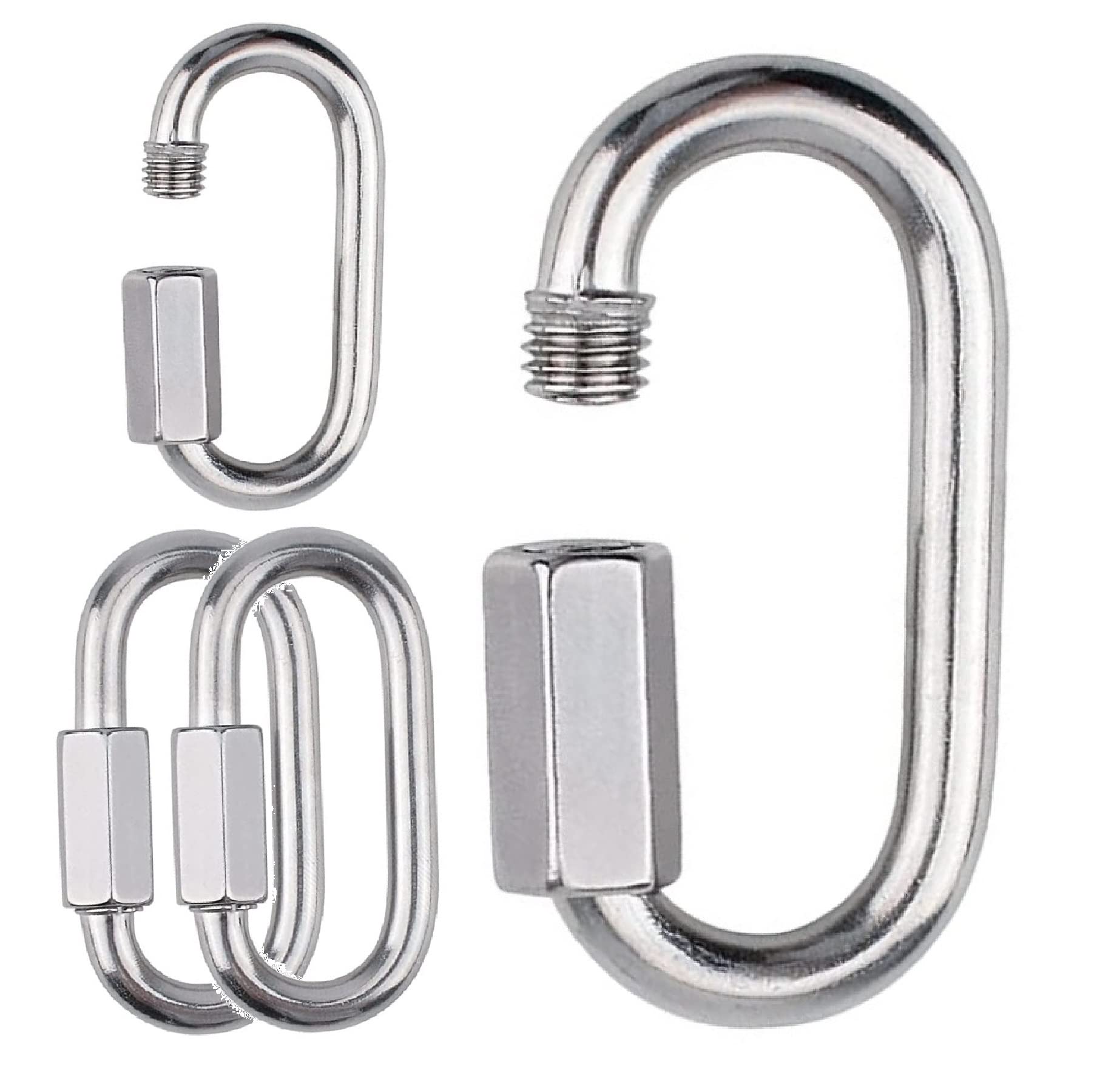 TERF® 12mm Heavy Duty Quick Repair Chain Link Hook Steel 12mm (M12) Quick Repair Chain Hook Use For Swing Set Outdoor Travel Camping Fishing Hiking Hanging and Multi Purpose Use - Pack of 2