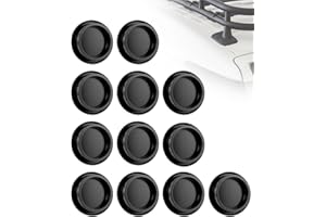 PUWJNV 12PCS Roof Rack Bolt Caps Fit for FJ Cruiser Roof Rack, Snap-On Dirt & Rust Protection Covers, Easy Install No Tools R