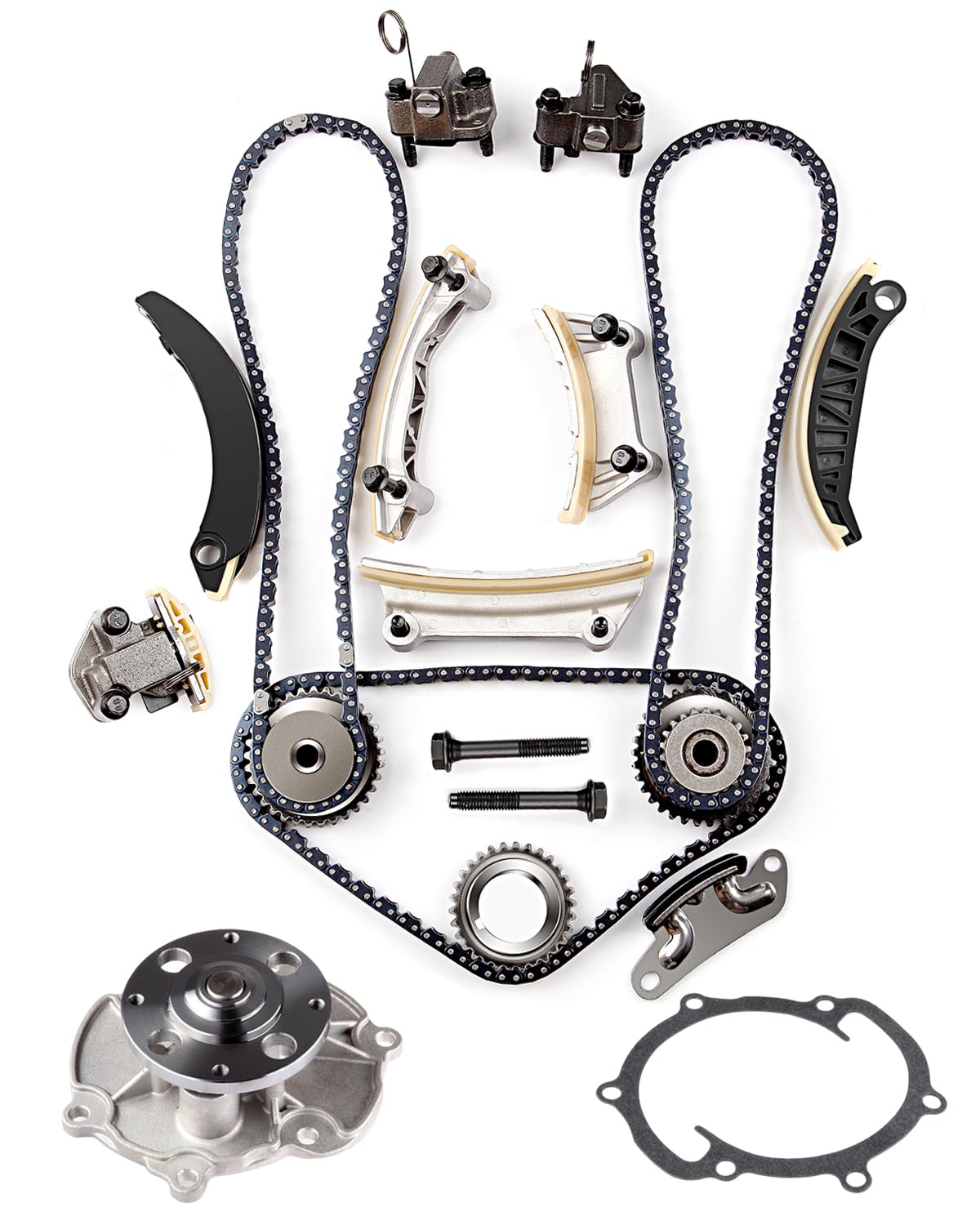 Photo 1 of SCITOO Engine Timing Chain With Water Pump Kit Replaces for Buick for Cadillac for Chevy for GMC for Pontiac for Saab for Saturn for Suzuki 2007-2015