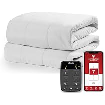 Amazon.com: Sunbeam Polyester Wi-Fi Connected Mattress Pad, Electric Blanket,  10 Heat Settings, King Size, White : Home u0026 Kitchen