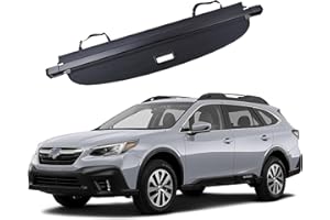 CUSTONEPARTS Rear Cargo Cover Replacement FIT 2020-2024 Subaru Outback – Trunk Luggage Security Shade, Retractable Shield, Black – High-Density PVC & Aluminum Alloy