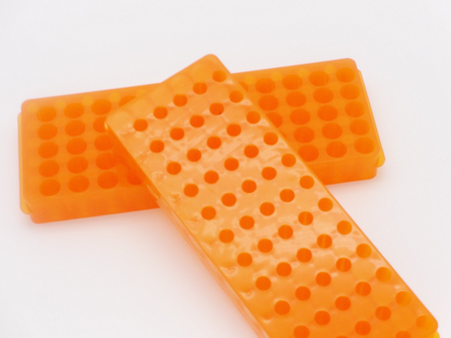 Tube Rack Double Panel 60 Positions Polypropylene for Microcentrifuge Tubes 0.5/1.5ml (Pack of 2)