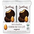 Justin's Organic Dark Chocolate Cashew Butter Cups - Pack Of 12, Gluten-Free & Rainforest Certified